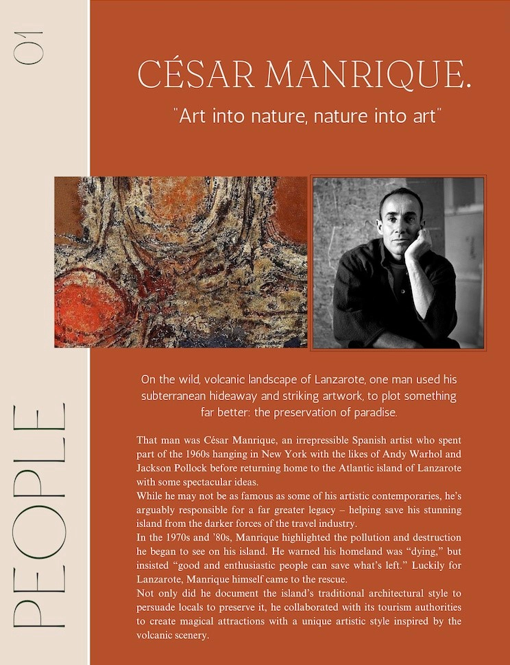 Cesar Manrique Lanzarote international artist
